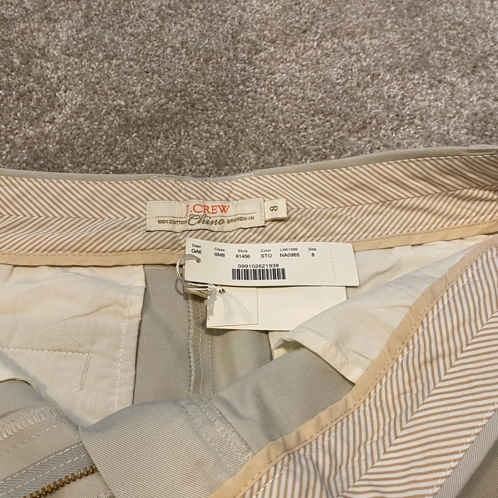 JCrew Chino Shorts NWT - Picture 3 of 3